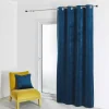 Rideau d'Ameublement Uni Navy 135X260 cm VELOURS