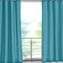 Rideau d'extérieur en polyester 135x240 TOILE bleu orage