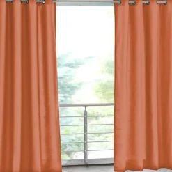Rideau d'extérieur en polyester 135x240 TOILE terracotta