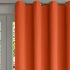 Rideau d'extérieur en polyester 135x240 TOILE terracotta