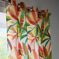 Rideau en coton PANEMA L135xH260 Multicolore