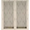 Rideau en etamine Jacquard 90X210 cm ORION - gris