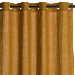 Rideau en lin stonewashed Zeff Bronze