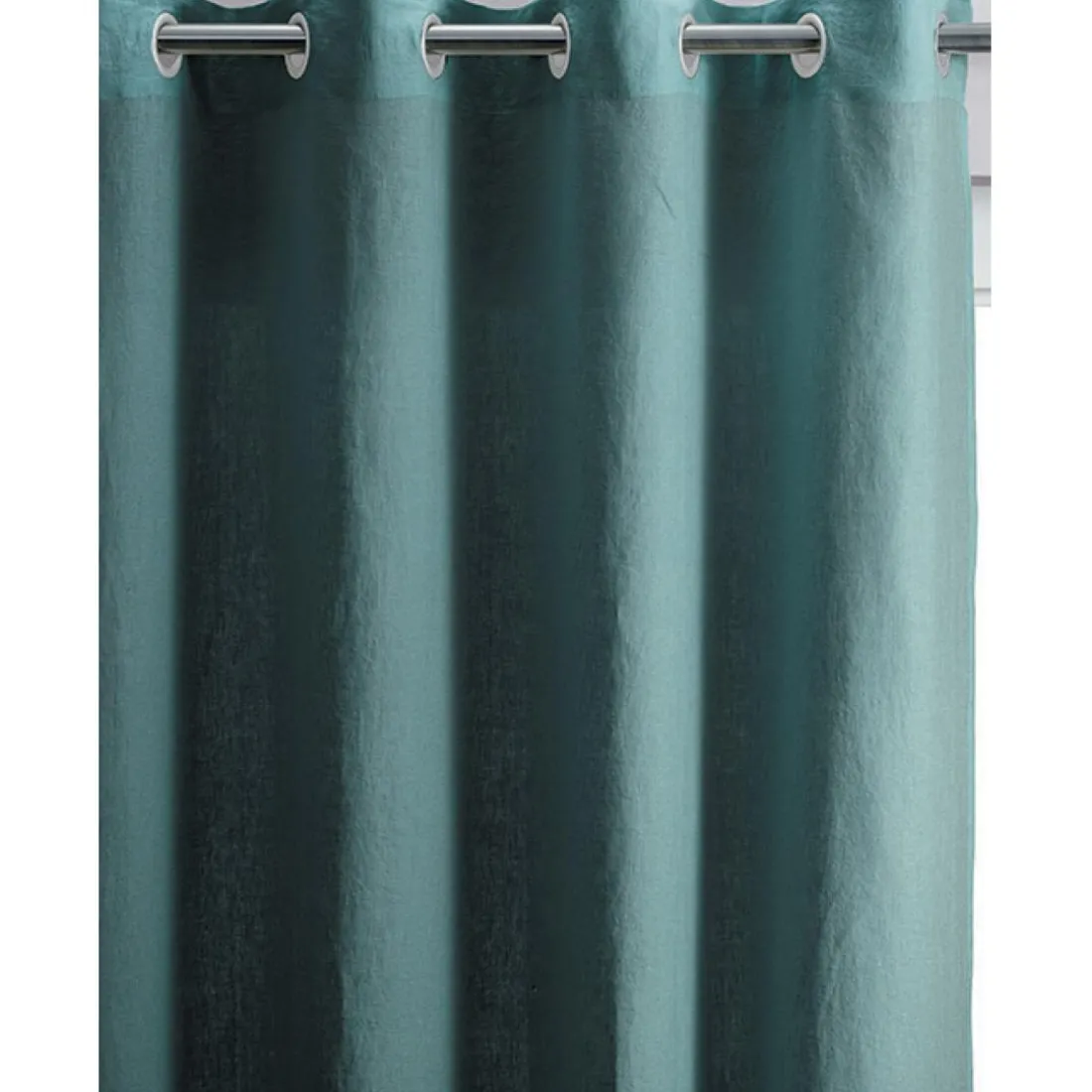 Rideau en lin Stonewashed Zeff Prusse