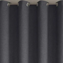 Rideau et métrage occultants thermiques NATTE CHAMBRAI-gris anthracite
