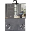 Rideau occultant uni gris 140x260