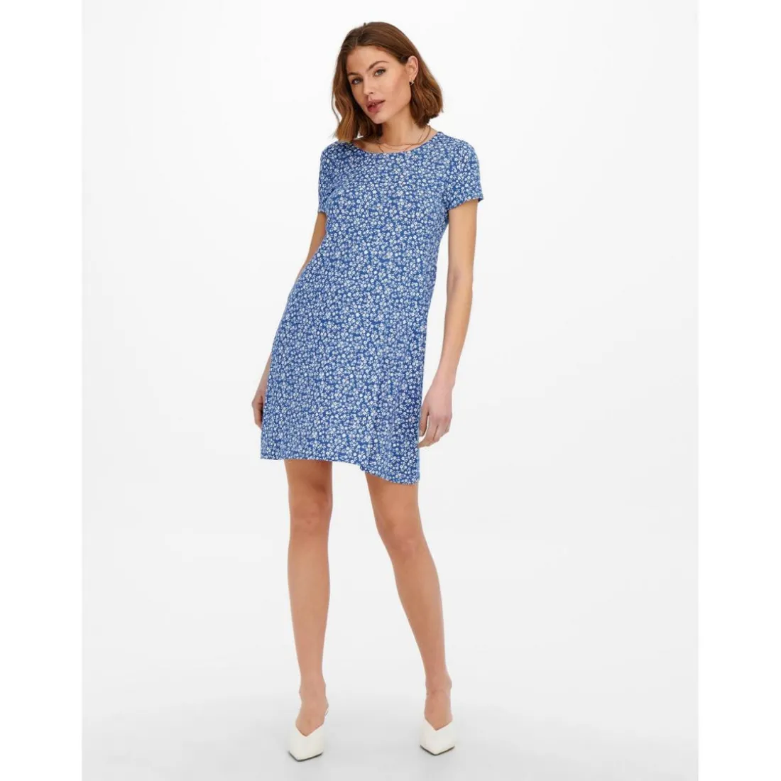 Robe à lacets au dos - ONLBERA bleu en viscose