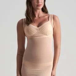 Robe buste ouvert gainante Marron Bye Bra