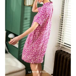 Robe CADLIA violet en viscose