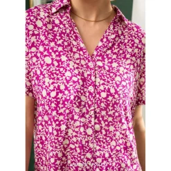 Robe CADLIA violet en viscose