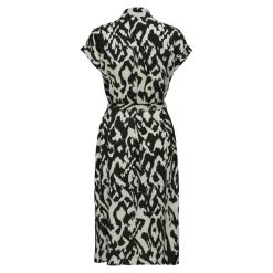 Robe chemise fermeture par bouton manches courtes gris clair Wren