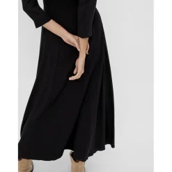 Robe chemise noir en viscose Leah