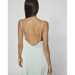 Robe col en v gris Isla