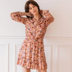 Robe courte Claire Réédition en viscose