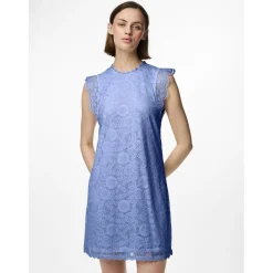 Robe courte en dentelle Colline bleu Nell