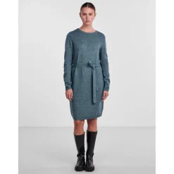 Robe courte en maille gris Maëlys
