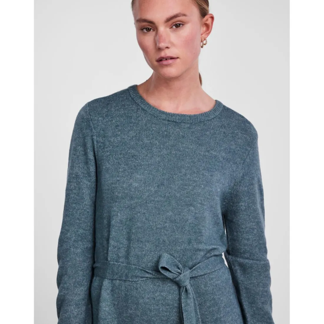 Robe courte en maille gris Maëlys