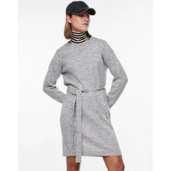 Robe courte en maille gris Alia