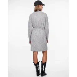 Robe courte en maille gris Alia