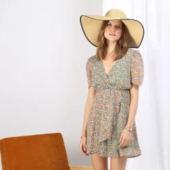 Robe courte fleurie Iseult