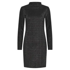 Robe courte manches longue tight fit noir Monica Willa