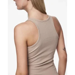 Robe débardeur Cruka marron en coton Vivi