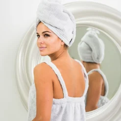 Robe de Bain/Spa S/M Pearl Grey