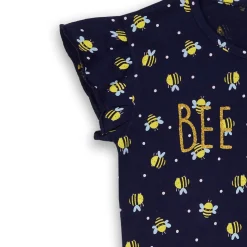 Robe de nuit fillette Imprimé Bee - Bleu marine