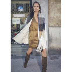 Robe droite BAZ marron en viscose