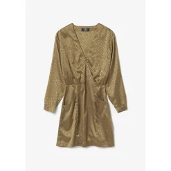 Robe droite BAZ marron en viscose