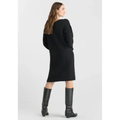 Robe droite CARMENA noir Lou