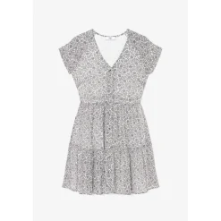 Robe droite CHARDON noir en coton