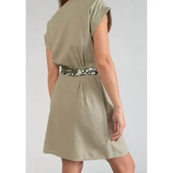 Robe droite EOURRES blanc en coton