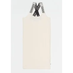 Robe droite fille BIBAGI blanc en coton