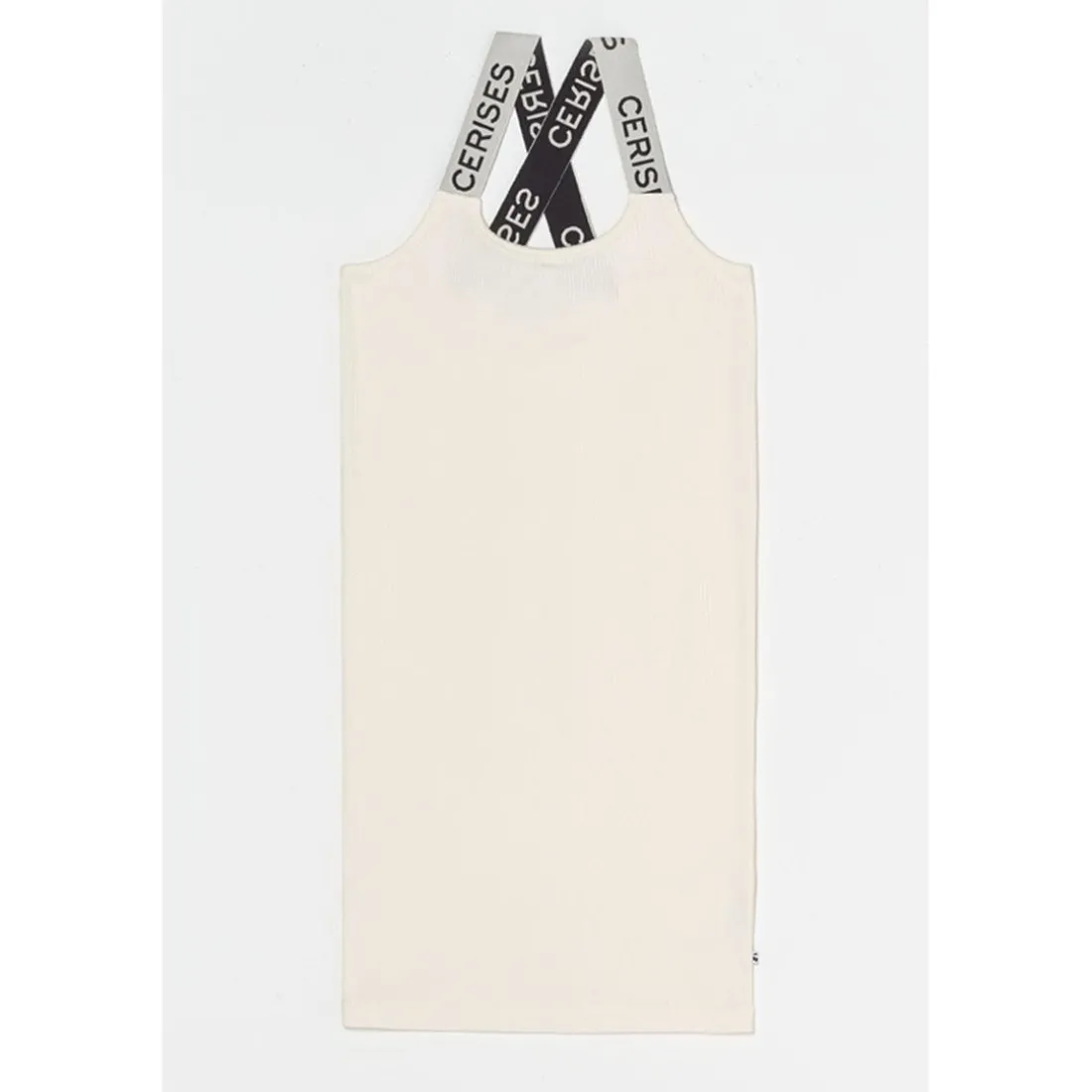 Robe droite fille BIBAGI blanc en coton