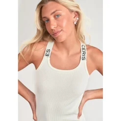 Robe droite fille BIBAGI blanc en coton