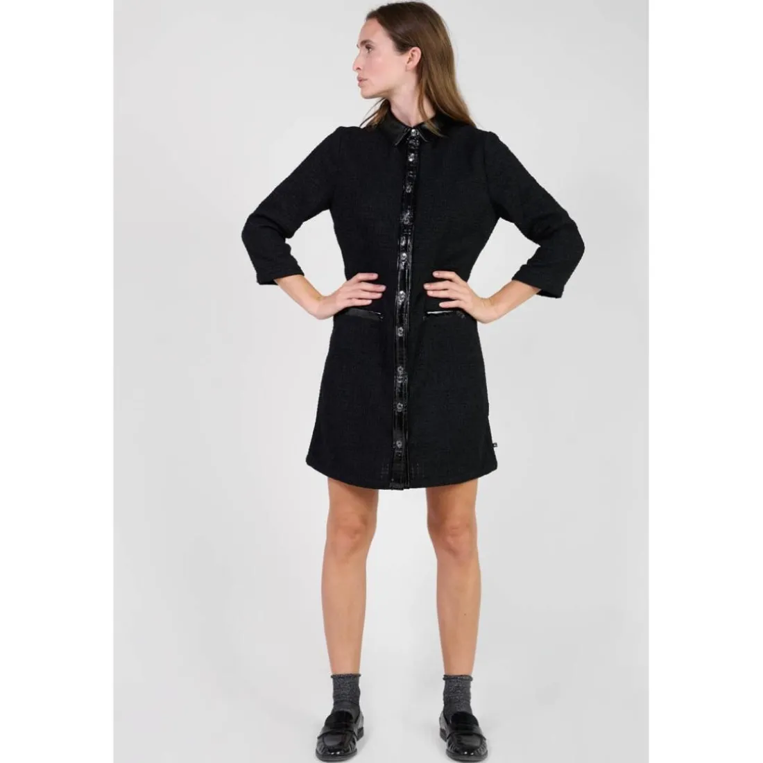 Robe droite JAYA noir Isa
