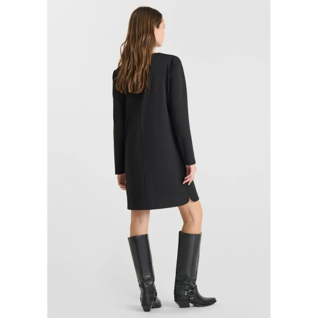 Robe droite LOUCIA noir Pax