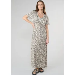 Robe droite ORIENT blanc en tencel