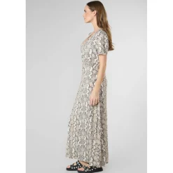 Robe droite ORIENT blanc en tencel