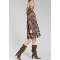 Robe evasée, patineuse MIHABE rouge