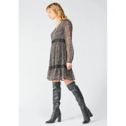 Robe evasée, patineuse RENA noir