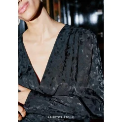 Robe FLYN noir en viscose