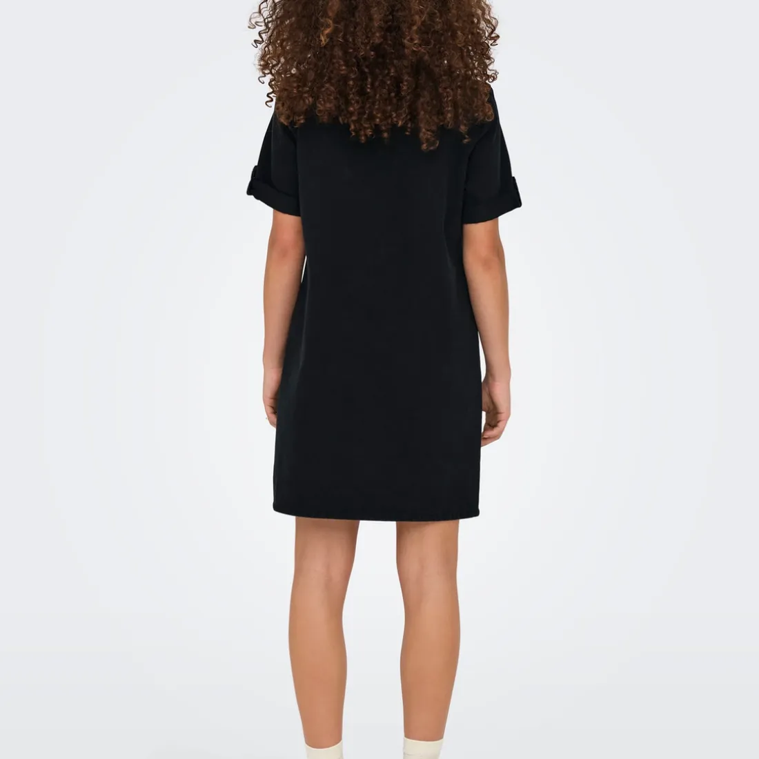 Robe Jean courte ONLLISA - Noir en coton Zara