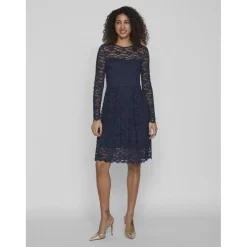Robe longue bleu foncé Ione