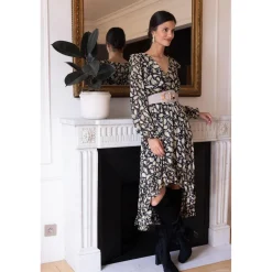 Robe longue croisée Jane