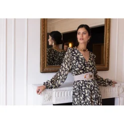 Robe longue croisée Jane