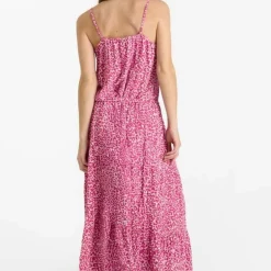 Robe longue droite LISAKA rose Sue