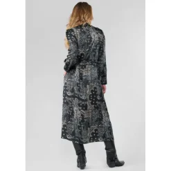 Robe longue droite SERAPHY noir Nia en viscose