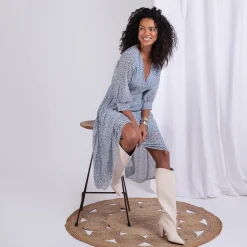Robe longue léopard Manon
